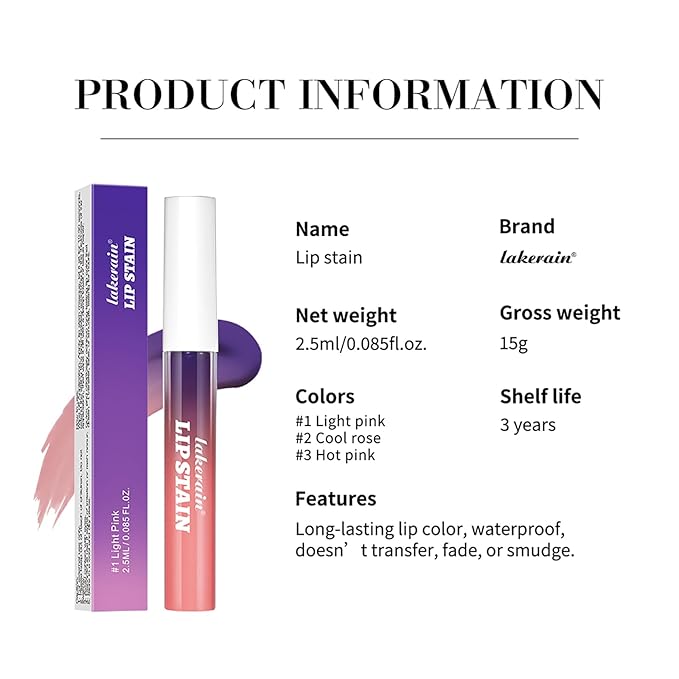 3Pcs Lip Stain Peel Off Masque Set,Matte Liquid Lipstick Nude Lip Gloss Waterproof Lip Stain Non-stick Cup Peel Off Lipstick Lip Makeup for Women