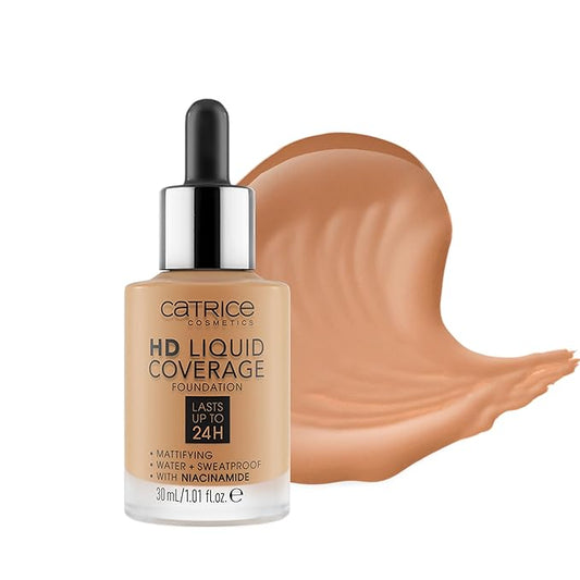 Catrice | HD Foundation 48 & Prime & Fine Dewy Glow Spray Bundle | Full Coverage Makeup | Vegan & Cruelty Free