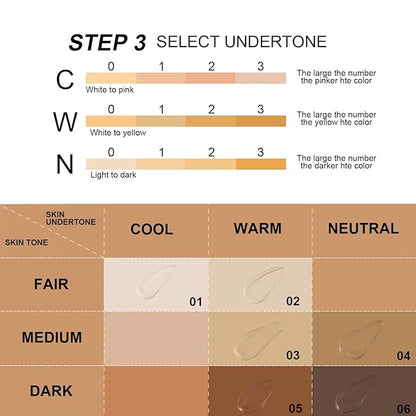 YOUNG VISION Full Coverage Liquid Foundation and Concealer Duo – Long-Wear, Lightweight, Non-Comedogenic, Hydrating, Oil-Free, Waterproof, Skin-Like Finish for All Skin Types