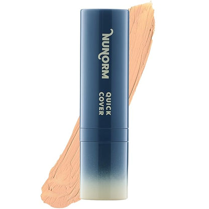 Quick Cover Stick | Lightweight Foundation + Concealer For Men's Skin | Face + Body | 17 Shades | Instantly Covers Blemishes | Natural Matte Finish | Cruelty-Free + Vegan | Portable (Honey)
