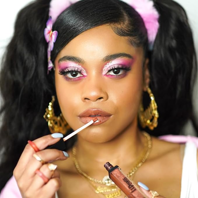 LipMatic Honey Hustle LipShine- Moisturizing Vitamin E Lip Makeup for Women, Beeswax and Natural Organic Ingredients, Long-Lasting Lip Gloss, High-Definition Shine Finish, Cruelty & Paraben Free
