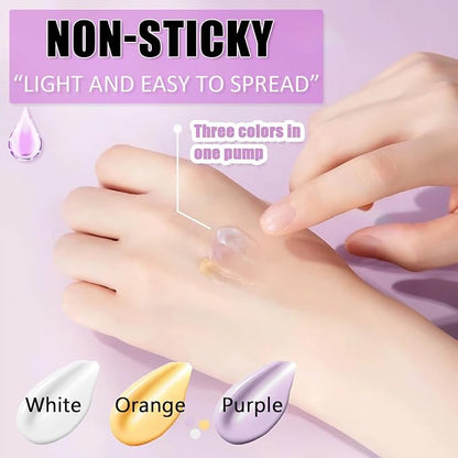3 In 1 Primer for Face Before Makeup,Transparent Daily Moisturizer Cream,One Step Oil Control Skin Tone Correcting Makeup Primer,Moisturizer Face for All Skin Types