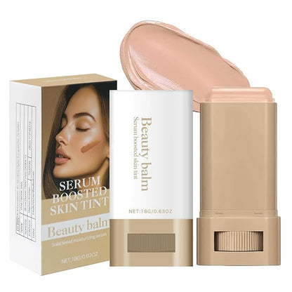 Foundation Stick Beauty Balm Serum Boosted Skin Tint Moisturizing Serum Contour Balm Makeup Suitable for All Skin Tones Create a Natural, Flawless Makeup Skin Tint Stick,02