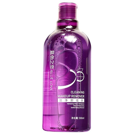 BLUE LOVE Perilla Makeup Remover Cleanser Water - Hydrating, Non-Greasy Facial Cleanser for All Skin Types, Effectively Removes Waterproof Makeup, 16.9 fl oz