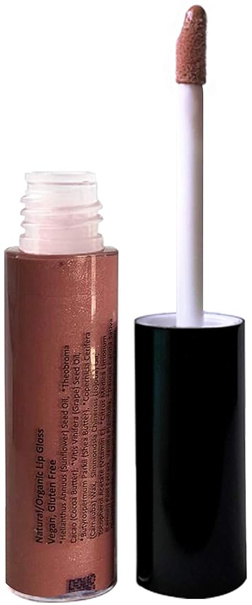 Mom's Secret 100% Natural Lip Gloss, Organic, Vegan, Gluten Free, Cruelty Free, Made in the USA, 0.18 oz. (Pink-Ing of You)