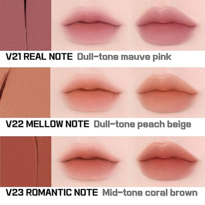 BBIA Last Velvet Tint - Soft & Creamy Matte Finish Lip Stain, Blur Effect with Velvety Texture, Long-Lasting, High Pigment, Lightweight, Non-Drying, Vegan, Korean Lip Makeup (V23 ROMANTIC NOTE)