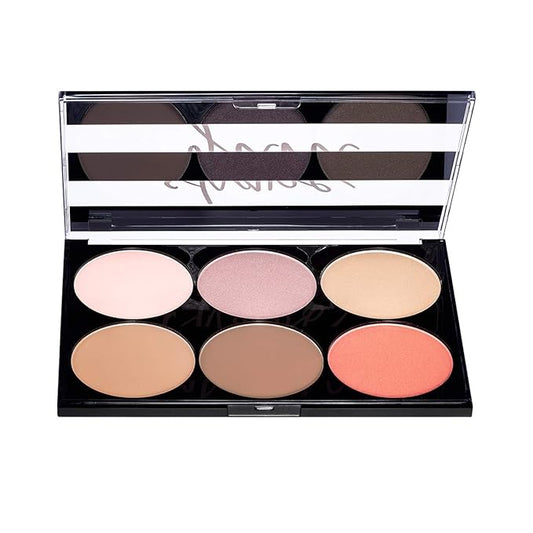 Mon Reve Shape Guru - 3-in-1 Face Sculpting Palette with Highlighter, Contour & Blush - Parabens-Free Vegan Mineral Makeup Kit for Light & Dark (01 Light)