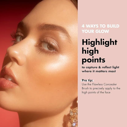 e.l.f. Halo Glow Liquid Filter, Complexion Booster For A Glowing, Soft-Focus Look, Infused With Hyaluronic Acid, Vegan & Cruelty-Free, 0.5 Fair