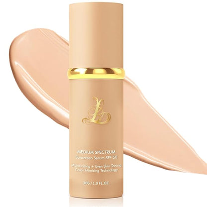 4 in 1 Foundation with SPF 50+【Skin friendly】【Light Weight】【Long Lasting】Color Changing Foundation，Medium Spectrum