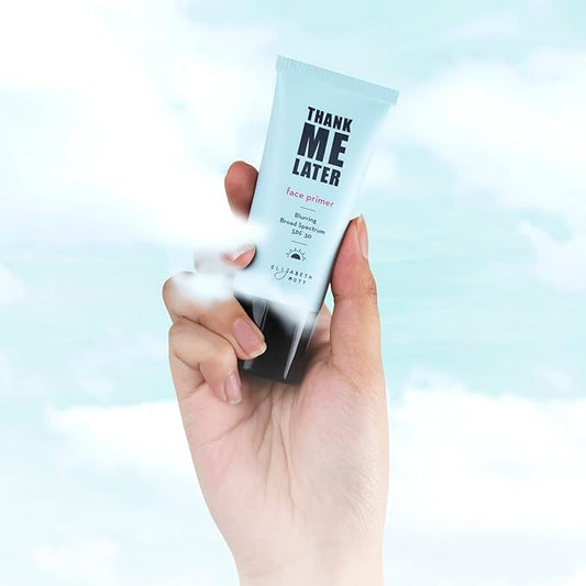 Elizabeth Mott - Thank Me Later Blurring Face Primer (30g) and Thank Me Later Clean Face Towels - Cruelty Free - (2-Pack Bundle)