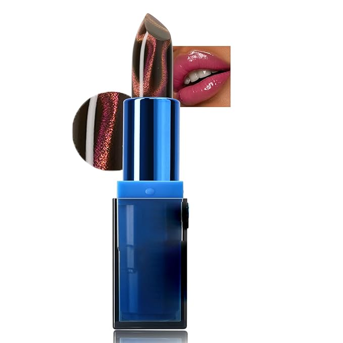 Color Change Lipstick for Women Long Lasting, Glimmer Transferproof Ph-Changing Technology, Subtle & Sheer Pink, Jelly Tinted Lip Balm, Nourishing Moisturizing Lip Gloss, 03# APHRODITE