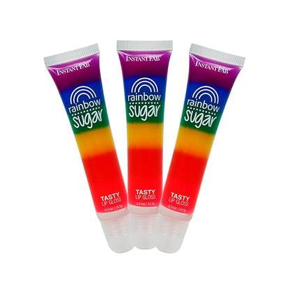 STUDIO LIMITED Instant Fab Crystal Shiny Rainbow Lip Gloss Long Lasting Ultra Hydrating Plumping Lip Gloss for women girls Value Pack 14ml/ 0.47oz (Rainbow, 3 Pcs)
