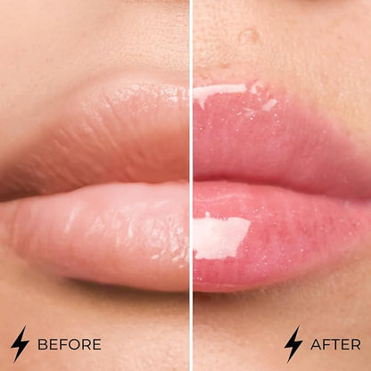 Dazzle Glow Crystal Clear Lip Gloss - Hydrating, Non Sticky - Cotton Candy