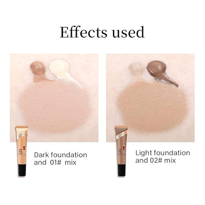 KISSIO Foundation Mixer - Color Corrector Drops, Blends Easily, 1.06 oz (02# Caramel)