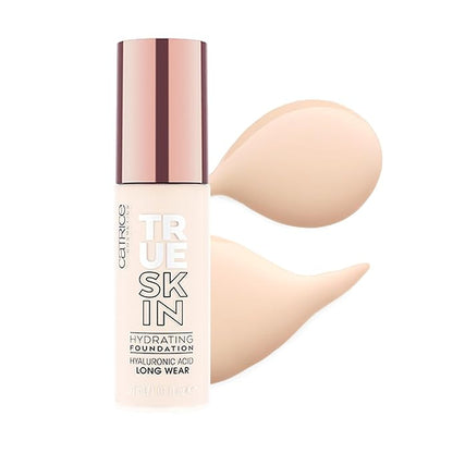 Catrice | True Skin Foundation 01 & The Perfector Poreless Blur Primer Bundle | Full Coverage Makeup | Vegan & Cruelty Free