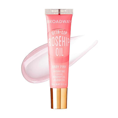 Ruby Kisses Broadway Vita-Lip Tinted Lip Gloss (3 Pack Baby Pink, Bubble Gum, Nude Pink) Ultra-Hydrating Rosehip + Jojoba Oil & Soothing Formula with Vitamins, High-Shine Non-Sticky Finish Lip Balm