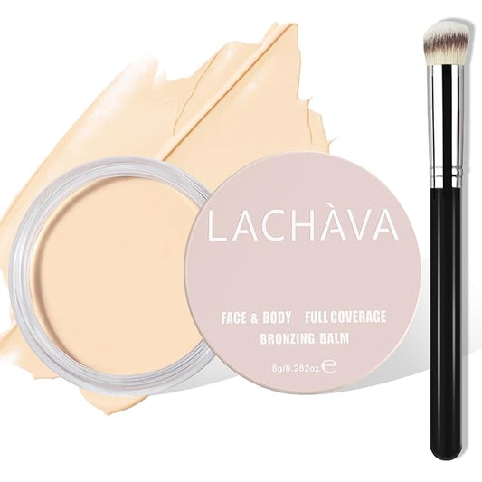 Full Coverage Concealer Kit with Brush - Hydrating Waterproof Concealer for Dark Circles, Acne, Blemishes, Pores and Spots (#01)
