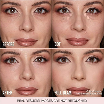 H.U.D.A BEAUTY #FAUXFILTER Under Eye Color Corrector Pink Pomelo (0.3 oz / 9 mL) + Bonus Acne Patch (36 Pieces)
