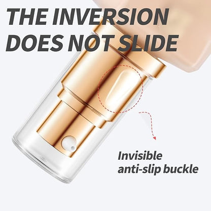 4Pack Foundation Pump for Fit Me Liquid Foundation for Double Wear Foundation Gold Makeupenser Pump for Easy Application Plastic Cosmetic Liquid Foundation Make-Up Pump Replacement Tool