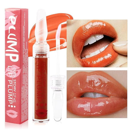 COOL STORY Lip Fuller Gloss, Moisturizing Hydrating Lip Serum, Fuller Lip Care, Lip Plumping Oil for Women 5#