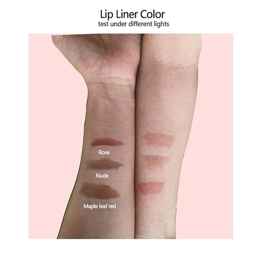 Lip Tattoo Peel off Kit - Lip stain Long Lasting Waterproof Lip Tattoo Peel off Matte LipLiner Natural Finish Smudge Proof Lip Liner with Lip Gloss