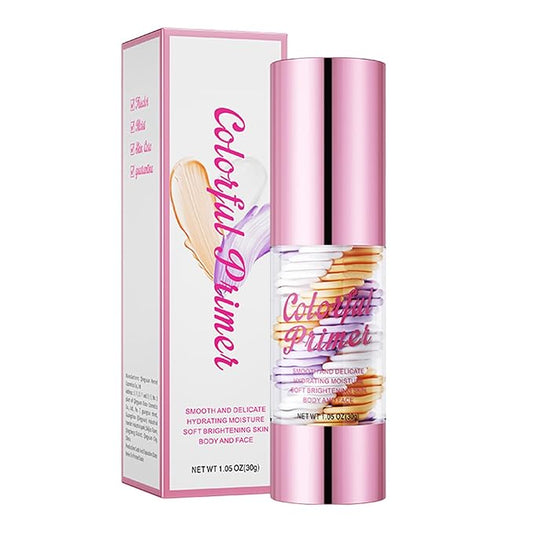 TBTFW One Step Color Corrector, 3 In 1primer for Face Before Makeup, Oil Control Waterproof & Sweat-Proof, Suitable for All Skin Types
