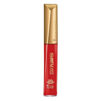 Rimmel Stay Plumped Lip Gloss, 500 Saucy, Pack of 1