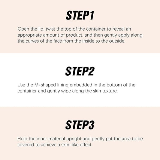 3 In 1 Matte Eraser Foundation Cream Stick，Easily Cover Skin Blemishes，long-lasting concealer and UV protection SPF 50+ foundation cream，Multi-Use Full Coverage Oil Control Makeup Stick (Medium)