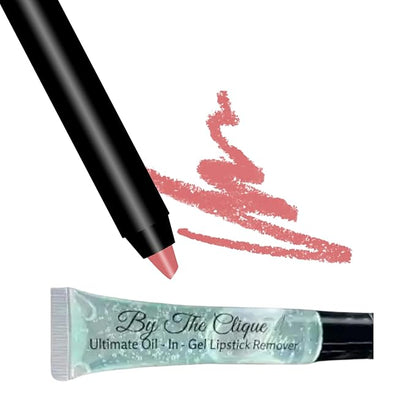 Beach Babe Long Lasting Matte Deep Nude Lip Pencil and Hydrating Ultimate Oil -In- Gel Lipstick Remover Bundle