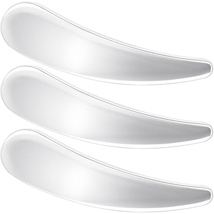3 Pcs Metal Makeup Spatula, Facial Cosmetic Cream Spatulas Spoon, Massage Beauty Tools, Reusable Skincare Scoop Applicator for Face Eye Cream