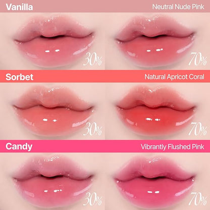 3D Voluming Gloss 70% (Rich) | Rozy 70% | High Shine, Non-Sticky Lip Gloss for Makeup | Long-Lasting, Moisturizing Gel Formula | 30%, 70% Pigment Options | 5.3g