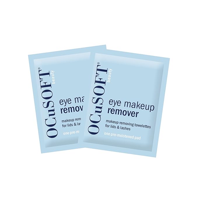 OCuSOFT Beauty Eye Makeup Remover, Individually Wrapped Makeup Removing Towelettes for the Face, Lids and Lashes, 36 Count