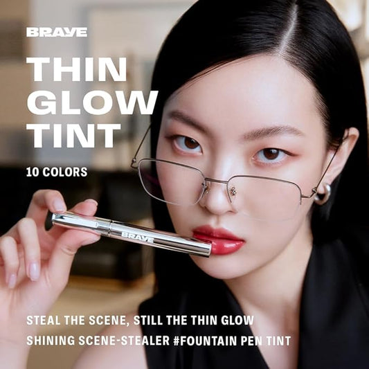 BRAYE Thin Glow Tint | Effortless Pen Tint | Hydrating Water-Grip Shine | Vegan & Cruelty-Free | Long-Lasting Buildable Color l 10 HURTLE