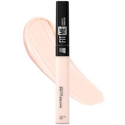 Maybelline Fit Me Matte + Poreless Pressed Face Powder & Liquid Concealer Makeup Bundle, 2 Count