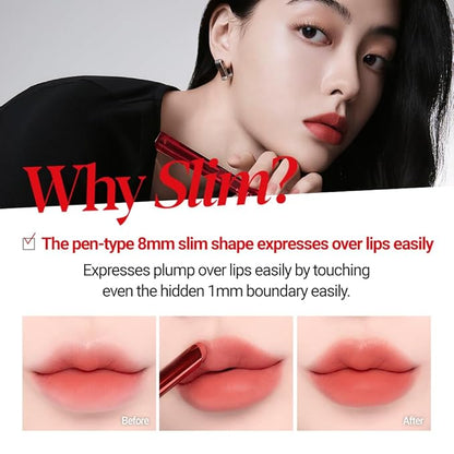Espoir The Sleek Lipstick Cream Matte #7 Serenade 0.03oz | Lightweight Nude Tone Matte Lipstick | Long-Lasting Vibrant Color | Smooth blur lipstick | Plump Over lips Easily | Korean Lip Makeup