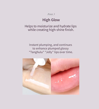 Heart Percent Dote On Mood Top Coating Lip Plumper, High-Shine Glossy Finish Maximize Volume & Fullness Lip Gloss 06. Max Plumper