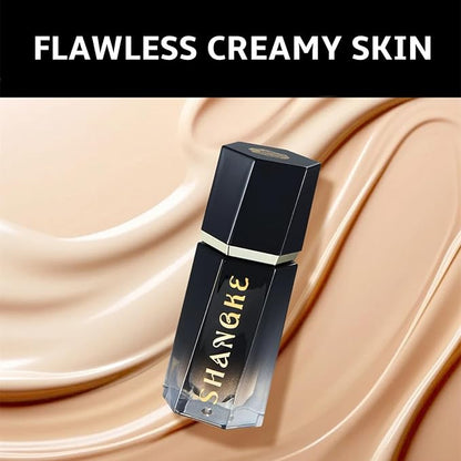 Air Cushion Foundation,Clear and Moisturizing Makeup Cushion Powder Foundation,Flawless Coverage,Long Lasting Matte Finish,Radiant Natural Base Makeup,#1 Ivory White.