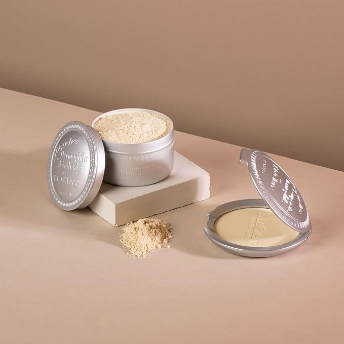 T. Leclerc Compact Pressed Powder - Super-Blendable Face Makeup Longwear Portable Matte Finish Radiant Natural Medium to Full Coverage Airbrushing Mineral Base For Pores & Imperfections (Translucide)
