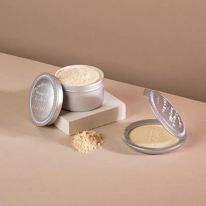 T. Leclerc Compact Pressed Powder - Super-Blendable Face Makeup Longwear Portable Matte Finish Radiant Natural Medium to Full Coverage Airbrushing Mineral Base For Pores & Imperfections (Translucide)