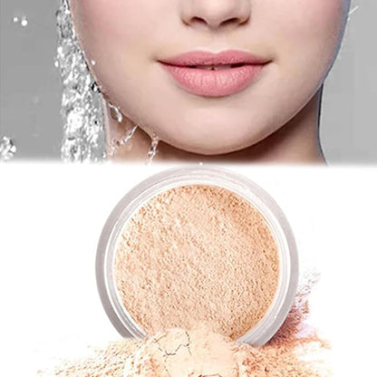 Luminance Pink Setting Powder Milano,Ultra Pink Setting Powder Loose Blurring for Oily Skin, Long-Lasting Waterproof Luminance Korean Powders with Puff & Brush for All Skin Tone