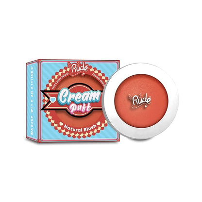 Cream Puff Natural Blush - Fruit Tart by Rude Cosmetics for Women - 0.21 oz Blush