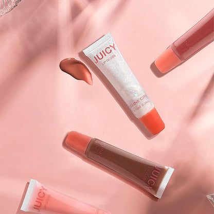 Juicy Lip Gloss, Lipgloss for Women and Girls, Lip Plumper, Lip Makeup Hydrating, Tinted Lip Balm, Colorful Lipgloss Moisturizing and Vibrant #jelly