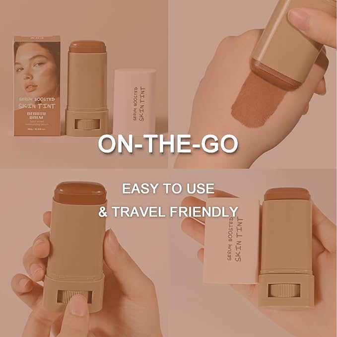 Beauty Balm Serum Boosted Skin Tint, Skin Tint Stick, Perfect for Women & Girls | Foundation Stick Offering Full Coverage, Lightweight, Smooth, Foundation Natural Finish Makeup #03