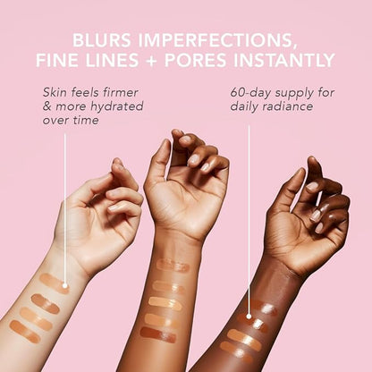 Doll 10 Peptide Bounce Balm Foundation™ – Hydrating, Age-Defying Foundation for Older Women, All Skin Types – Vegan, Clean, Natural, Medium Buildable Coverage, Blurs Fine Lines - [Rich]