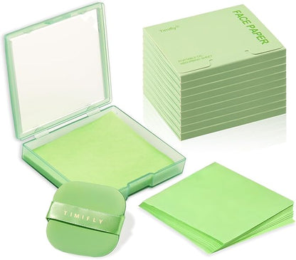 1000 pieces Skin-friendly, non-irritating, gentle blotting paper, Lightweight and breathable blotting paper (Green Tea)