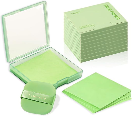 1000 pieces Skin-friendly, non-irritating, gentle blotting paper, Lightweight and breathable blotting paper (Green Tea)
