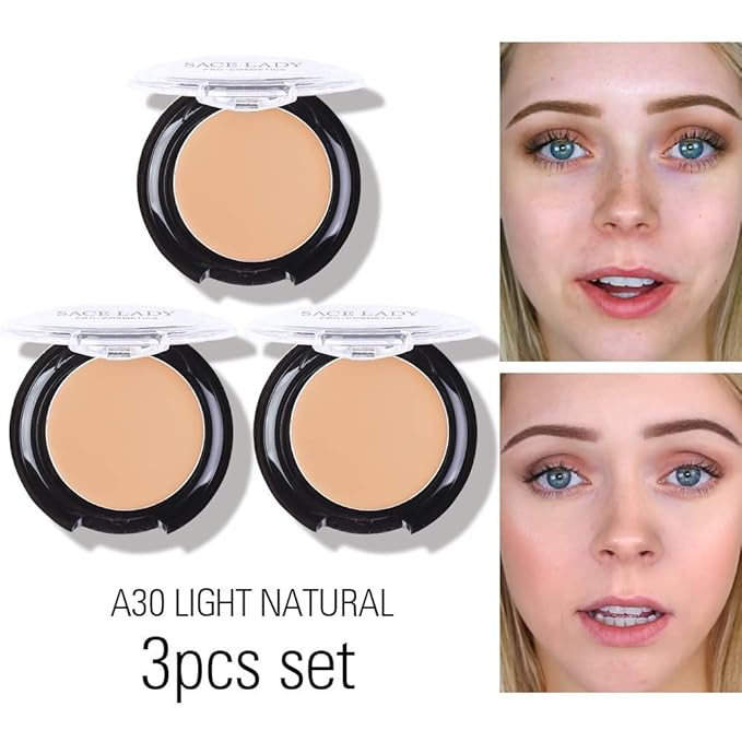 Smooth Face Primer 3pcs & Full Coverage Liquid Concealer 3pcs & Waterproof Cream Concealer Corrector 3pcs, Poreless Smooth Flawless Makeup for Blemishes, Dark Spots, Eye Circles, Imperfections