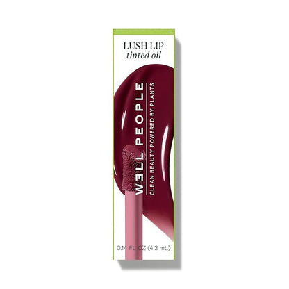 Well People Lush Lip Tinted Oil, Moisturizing Lip Oil For Nourishing & Conditioning Lips, Adds Sheer Color, Vegan & Cruelty-free, Dewy Iris