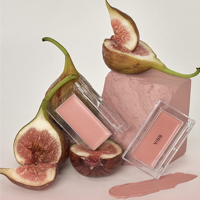 BBIA Ready To Wear Downy Cheek Cream Blush 2P Set (01 DOWNY PINK + 06 DOWNY FIG) / Blendable and Lightweight Cheek Makeup, Highly Pigmented with Long Wearing Formula