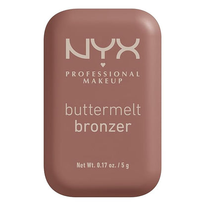 NYX PROFESSIONAL MAKEUP Matte Buttermelt Bronzer, Longwear Face Makeup with Up to 12 Hours of Wear, Vegan Formula - Butta Biscuit (Medium Rosy Warm)